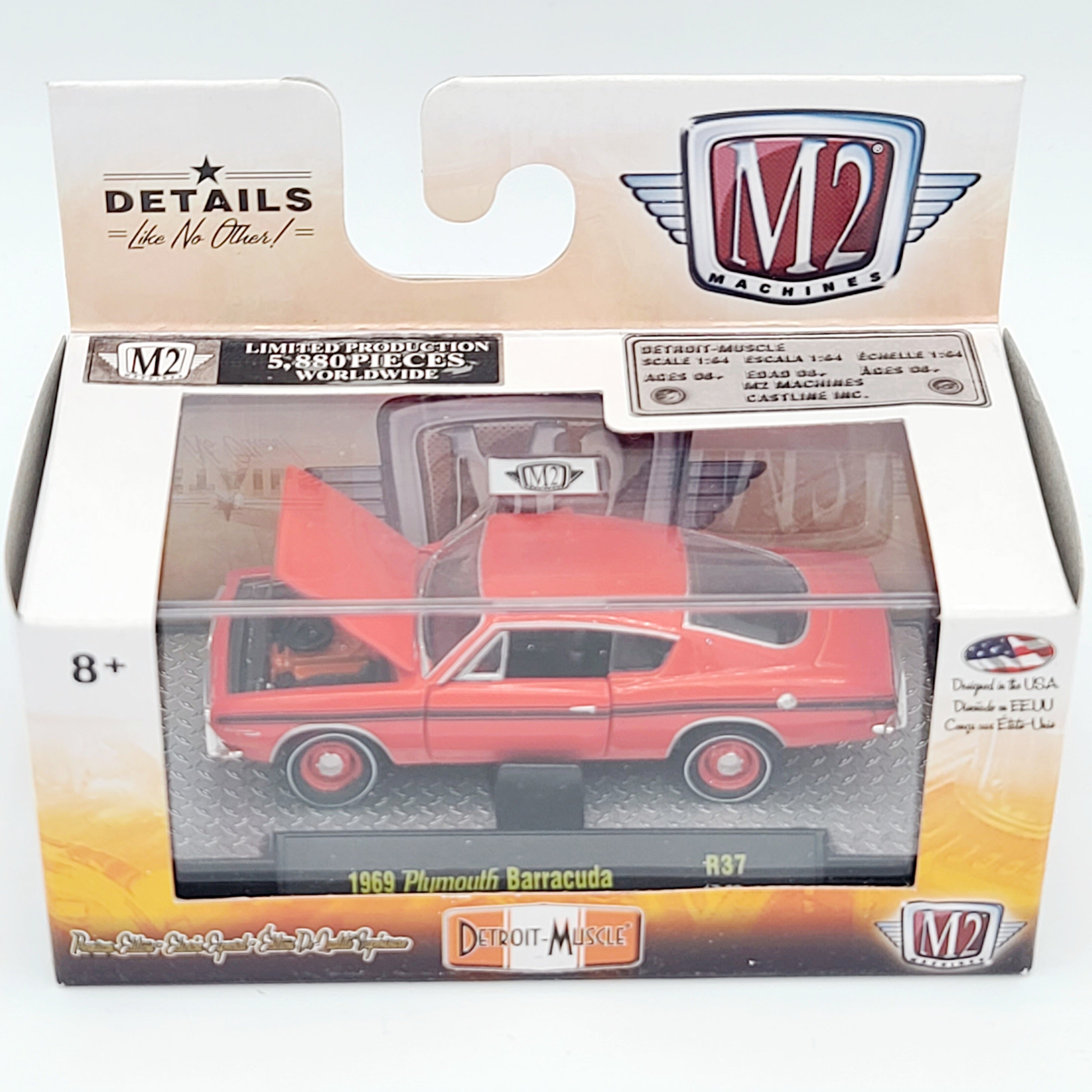 M2 Machines '69 Plymouth Barracuda (2017 Detroit Muscle Rel. 37)